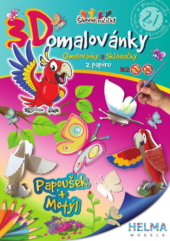 Helma Models: Papírová 3D skládačka k vymalování dle vlastních představ